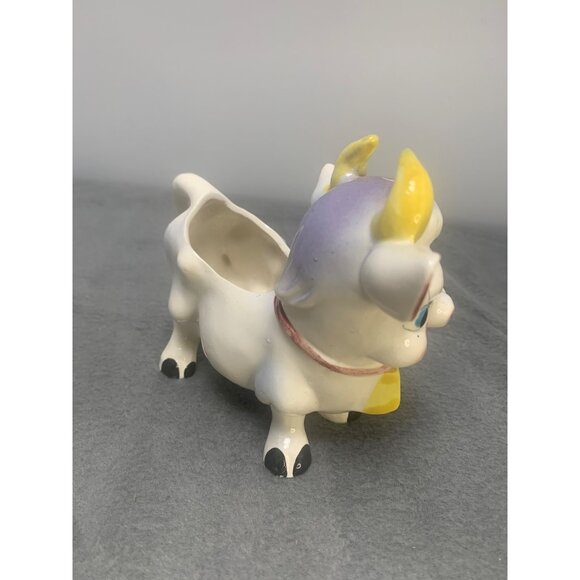 Vintage Ceramic Cow Creamer Figurine Made in Japan 1960s - Picture 3 of 9